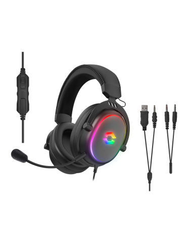 Speedlink CONUX RGB Stereo Gaming Headset - für PC/PS5/PS4/ Xbox Series X/S/Switch 2/Switch/OLED/Lite , schwarz