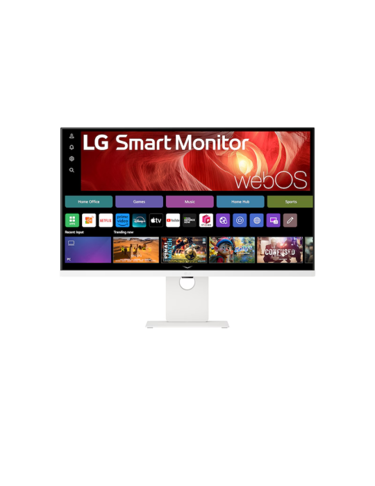LG 37U730SA-W.AEU Smart Monitor - 4K UHD, AirPlay 2 Bluetooth, USB-C (PD 65 W), Screen Share