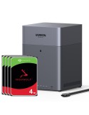 UGREEN DH4300 Plus 16TB Seagate IronWolf NAS-Bundle NAS inkl. 4x 4TB Seagate IronWolf 3.5 Zoll SATA Festplatte