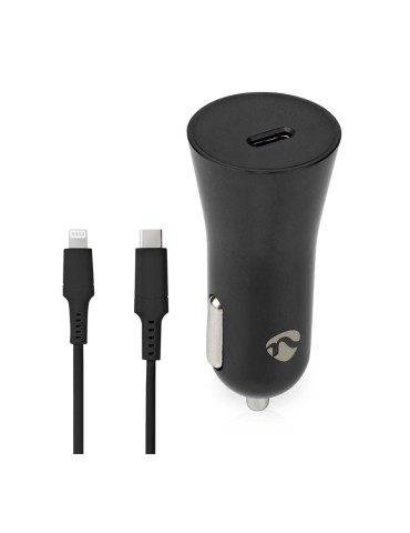 Nedis Auto-Ladegerät 20W 1.67 2.22 3.0 A - Anzahl der Ausgänge: 1, Port Type: USB-C™, Lightning 8-Pin (Lose) Kabel, Automatische