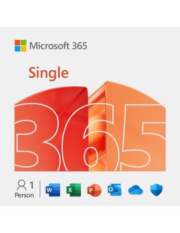 Microsoft 365 Single [1 Benutzer / 1 Jahr / 1 TB OneDrive] - Abonnement mit wiederkehrender Zahlung