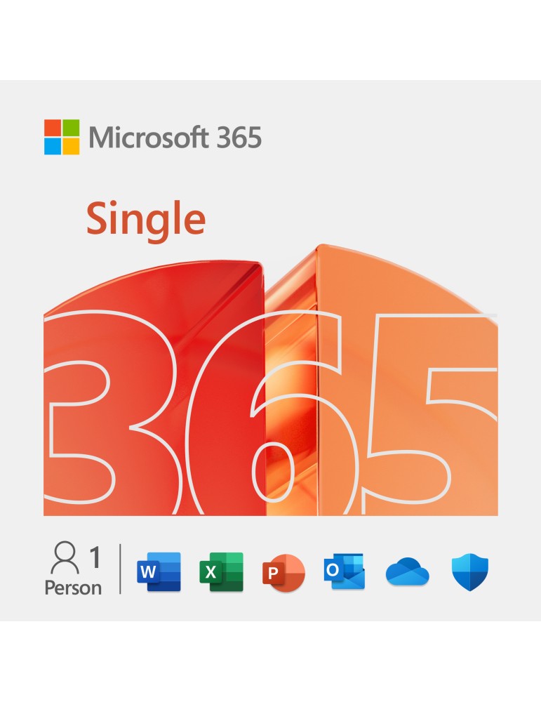 Microsoft 365 Single [1 Benutzer / 1 Jahr / 1 TB OneDrive] - Abonnement mit wiederkehrender Zahlung