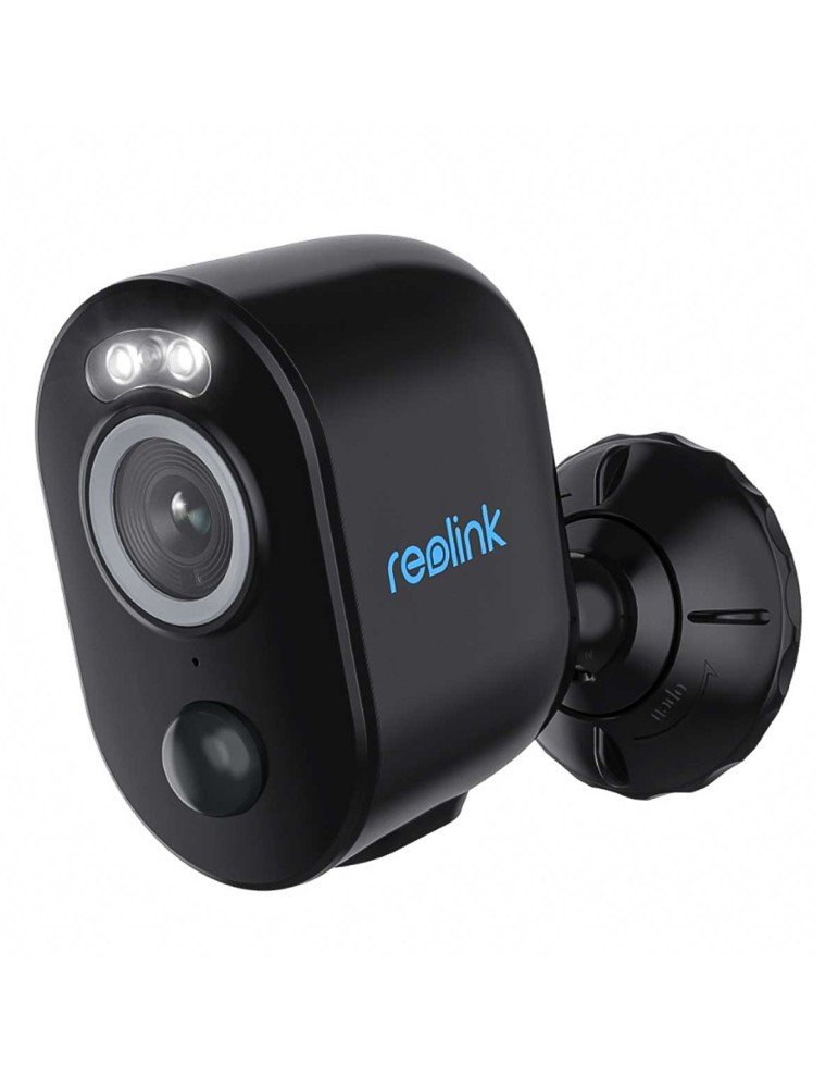 Reolink Argus Series B330 WLAN Überwachungskamera Schwarz 5MP (2880x1616), Akkubetrieb, IP65-Wetterschutz, Nachtsicht in Farbe, 