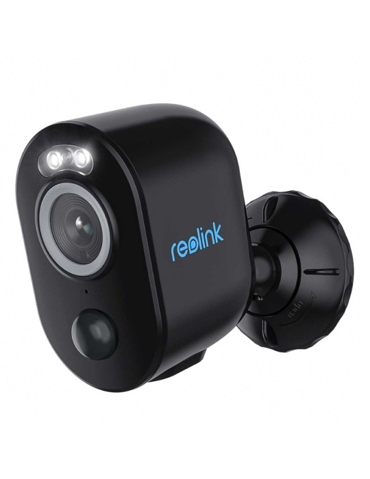 Reolink Argus Series B330 WLAN Überwachungskamera Schwarz 5MP (2880x1616), Akkubetrieb, IP65-Wetterschutz, Nachtsicht in Farbe, 