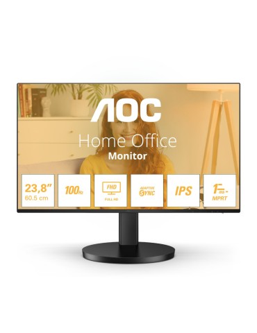AOC 24B3HA2 24 Zoll Full HD Monitor, eingeb. Lautsprecher (1920x1080, 100 Hz, VGA, HDMI 1.4) schwarz