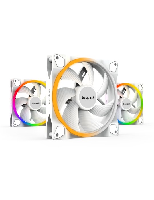 be quiet! LIGHT WINGS WHITE 140mm PWM | 3er-Pack Gehäuselüfter