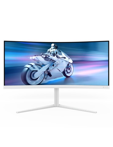 Philips 34M2C5501A/00 - 34 Zoll WQHD Curved Gaming Monitor, 180 Hz, 1 ms, FreeSync Premium, Ambiglow (3440x1440, 2x HDMI 2.0)