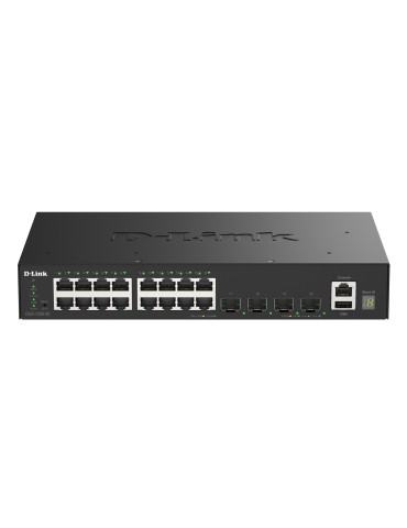 D-Link DGS-1530-20 Smart Managed Switch 16x Gigabit Ethernet, 4x 10G SFP+, 1x USB 2.0, 1x Konsolen-Port