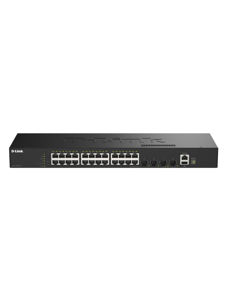 D-Link DGS-1530-28 Smart Managed Switch 24x Gigabit Ethernet, 4x 10G SFP+, 1x USB 2.0, 1x Konsolen-Port