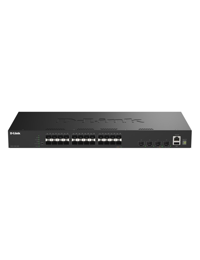 D-Link DGS-1530-28S Smart Managed Switch 24x 1G SFP, 4x 10G SFP+, 1x USB 2.0, 1x Konsolen-Port