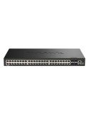 D-Link DGS-1530-52P Smart Managed Switch 48x Gigabit Ethernet (PoE+, max. 370 W), 4x 10G SFP+, 1x USB 2.0, 1x Konsolen-Port