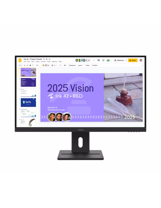 Lenovo ThinkVision E27Q-40 Business Monitor - QHD, 100Hz ENERGY Star Certified, TCO 10, TCO Edge 2.1, EPEAT™ Gold