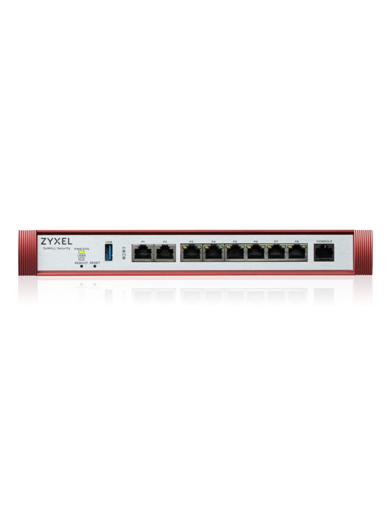 Zyxel USG FLEX 200H Firewall Entry Bundle 6x Gigabit Ethernet, 2x 2.5 Gigabit Ethernet, 1x USB Typ-A 3.0