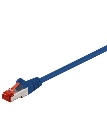 Goobay 10m CAT 6 Patchkabel, S/FTP (PiMF), blau