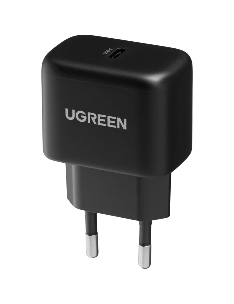 UGREEN USB-C 25W PD Wall Charger Ladegerät Schwarz Schnelllade-Protokolle, intelligenter Chip zum Schutz vor Kurzschluss, Ladele
