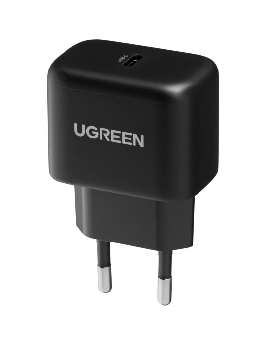 UGREEN USB-C 25W PD Wall Charger Ladegerät Schwarz Schnelllade-Protokolle, intelligenter Chip zum Schutz vor Kurzschluss, Ladele