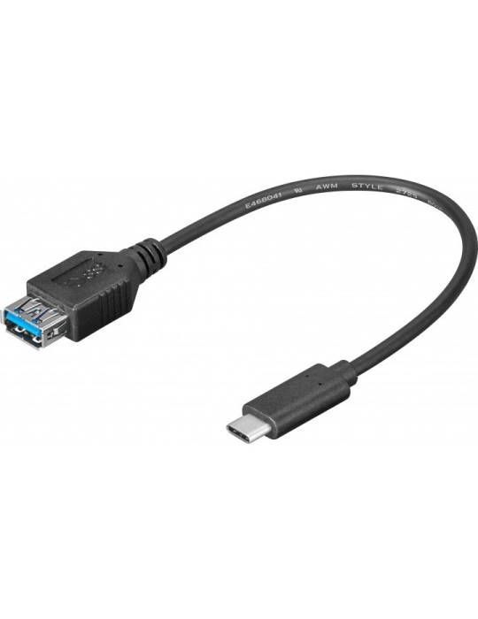 Goobay USB 3.0-Hi-Speed Adapter zu Typ-C (OTG) 0,2 m