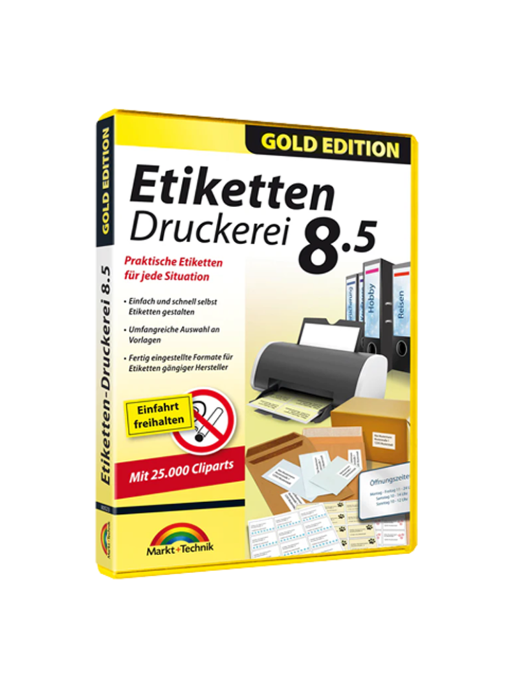 Markt+Technik Etiketten Druckerei 8.5 Gold Edition