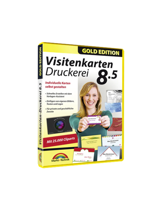 Markt+Technik Visitenkarten Druckerei Gold Edition