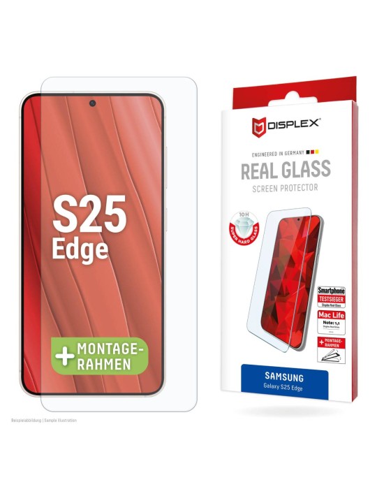 DISPLEX Real Glass Schutzfolie Samsung Galaxy S25 Edge Panzerglas