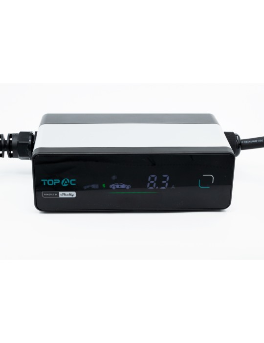 Shelly TopAC Portable EV Charger 11kW Tragbares Ladegerät für Elektroautos · WLAN · BT · EVE01-11R