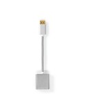 Nedis DisplayPort 0,2 m DVI-Kabel Vergoldet DisplayPort Stecker | DVI-D 24+1-Pin Buchse | 1080p | Vergoldet | 0.20 m | Rund | Ge