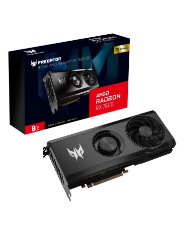 ACER Predator BiFrost AMD Radeon RX 7600 OC - 8GB GDDR6, HDMI, 3x DP