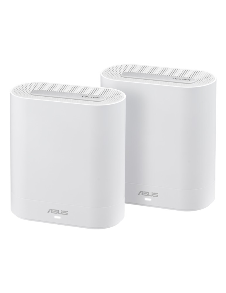 ASUS Expert WiFi EBM68 WiFi 6 Mesh System 2er-Pack AX7800 Triband, 1x 2.5G WAN und 3x 1G LAN (pro Einheit)