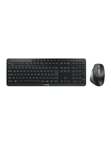 Cherry Stream Desktop Ultimate, Kabelloses Tastaturset 2x Bluetooth®-5.2-Kanäle, 2,4-GHz-Funk und USB, Ergonomische 7-Tasten-Mau