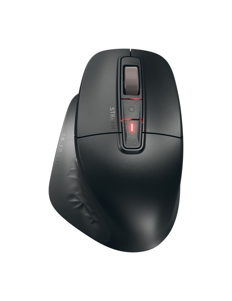 Cherry Stream Mouse Ultimate, Kabellose Mouse 2x Bluetooth®-5.2-Kanäle, 2,4-GHz-Funk und USB, AES-128-Verschlüsselung, Ergonomis