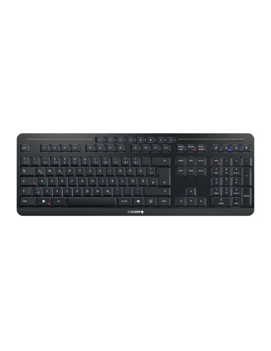 Cherry Stream Ultimate, Kabellose Tastatur 2x Bluetooth®-5.2-Kanäle, 2,4-GHz-Funk und USB, 8 Office- und Medientasten, CHERRY SX