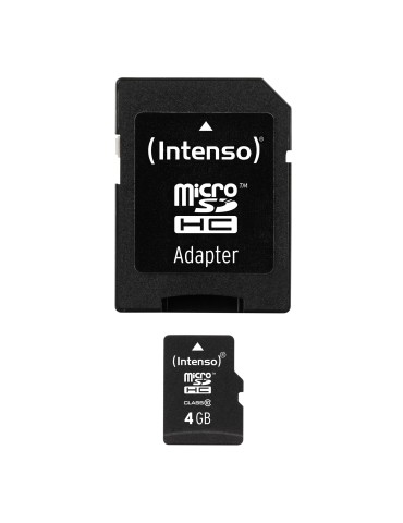 Intenso 4GB MicroSDHC Speicherkarte inkl. SD Adapter [Class 10]