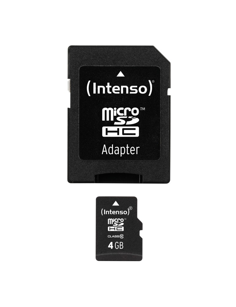 Intenso 4GB MicroSDHC Speicherkarte inkl. SD Adapter [Class 10]