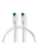 Nedis Cat 6a Kabel S/FTP | RJ45 Stecker | RJ45 Stecker | 5m | Snagless | Rund | Geflochten / PVC | Silber | Verpackung mit Sicht