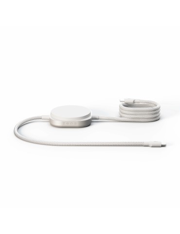 Zens Charging Cable USB C-C Pro 2 - White Kabelloses Ladegerät - 140 Watt - 2 Ausgabeanschlussstellen (magnetisch, 24 pin USB-C)
