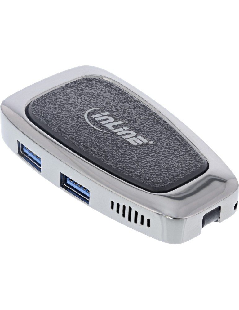 InLine Multifunktions-Hub USB 3.2 Gen.2 USB Typ-C (2x USB-A 10Gb/s + 1xHDMI 4K@60Hz + 1x USB-C 10Gb/s & PD 100W)