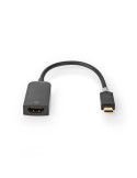 Nedis USB-Adapter USB 3.2 Gen1 - USB-C™ Stecker, 4K@60H , HDMI Buchse, 0.20 m, rund, vergoldet, PVC, Anthrazit