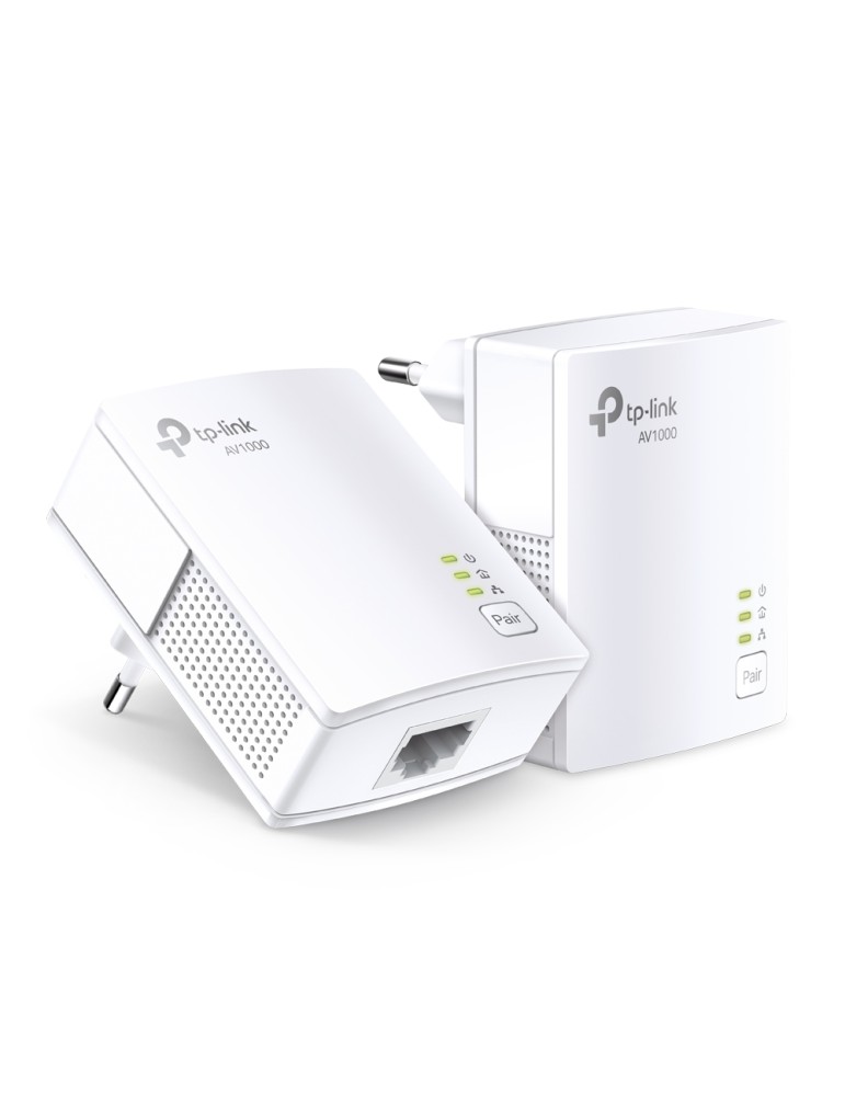 TP-Link AV1000 Gigabit Powerline Set 2 x Adapter, bis zu 1.000 Mbit/s, HomePlug AV2 Standard