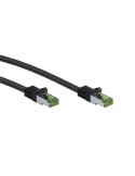 Goobay GHMT-zertifiziertes CAT 8.1 0,25m Patchkabel, S/FTP (PiMF), schwarz