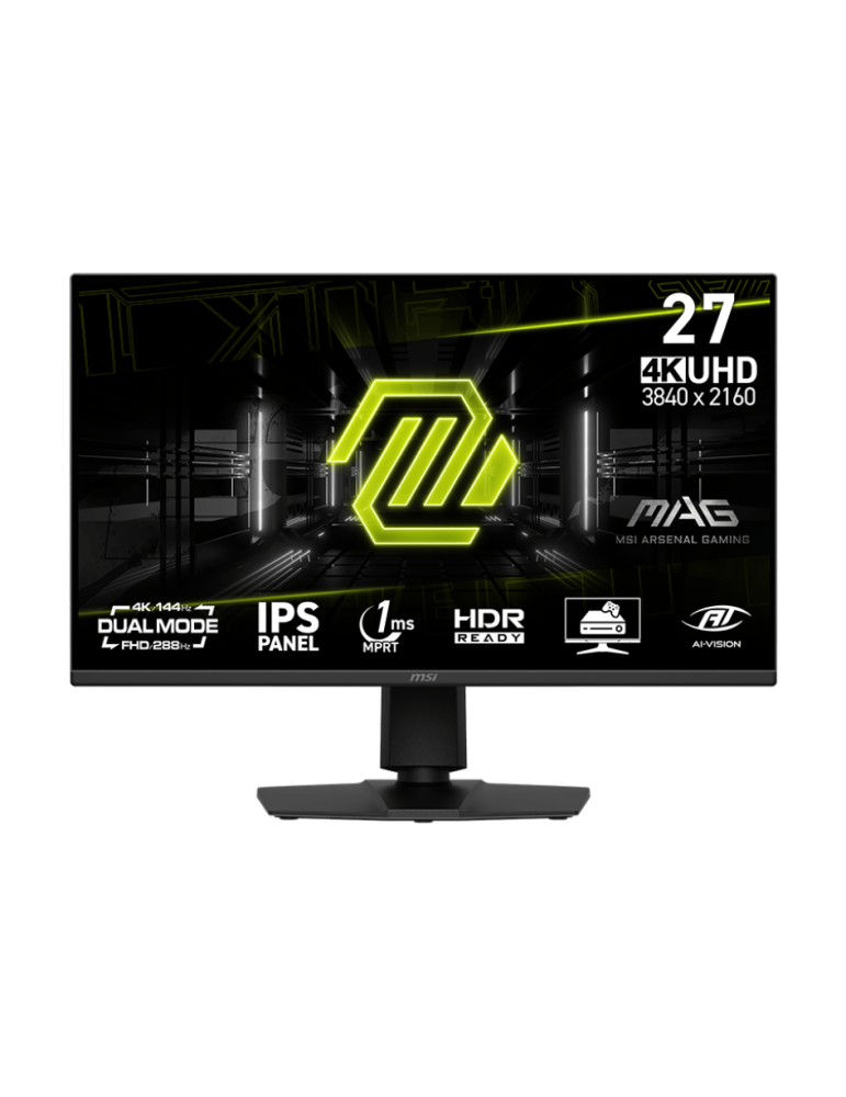 MSI MAG 275UPD E14 Gaming Monitor - 4K UHD, Dual Mode Dual Mode für UHD bei 144 Hz und FHD bei 288 Hz