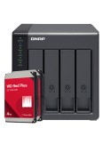 QNAP TR-004 8TB WD Red Plus NAS-Bundle NAS Erweiterungsgehäuse inkl. 2x 4TB WD Red Plus 3.5 Zoll SATA Festplatte