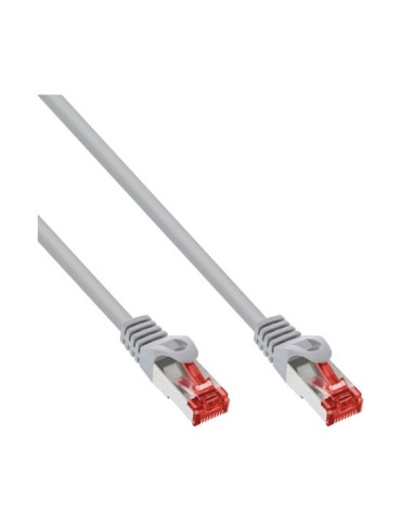 InLine Patchkabel, S/FTP (PiMf), Cat.6, grau, 0,5m, CCA