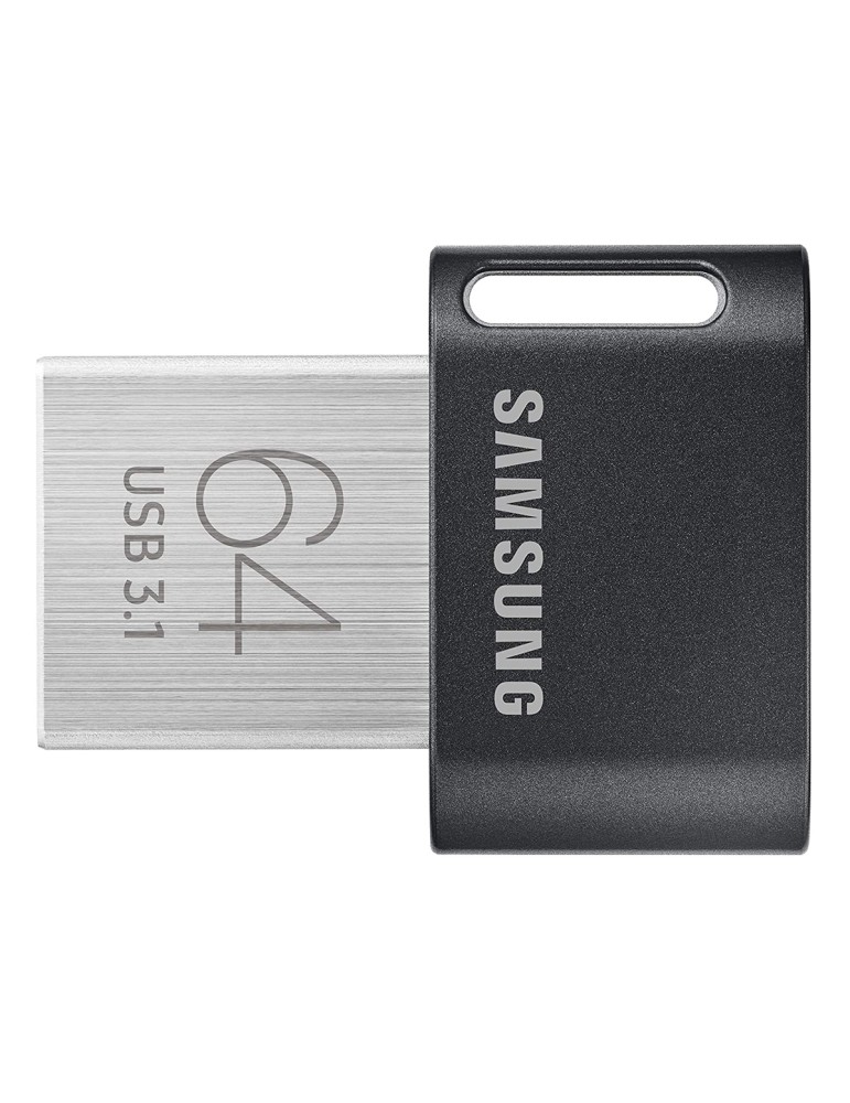 Samsung FIT Plus (2020) Typ-A 64GB USB-Stick Schwarz Ohne Schutzkappe, bis zu 400 MB/s, USB 3.2 Gen 1x1 (5 Gbit/s)