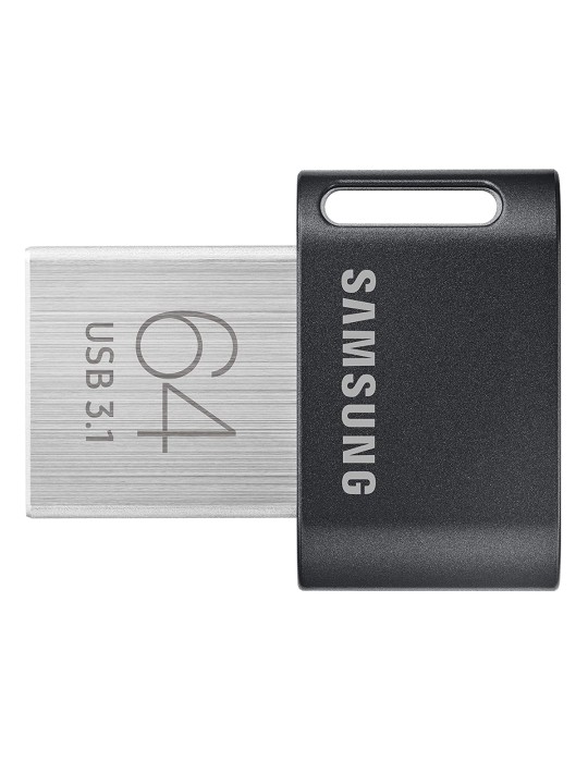 Samsung FIT Plus (2020) Typ-A 64GB USB-Stick Schwarz Ohne Schutzkappe, bis zu 400 MB/s, USB 3.2 Gen 1x1 (5 Gbit/s)
