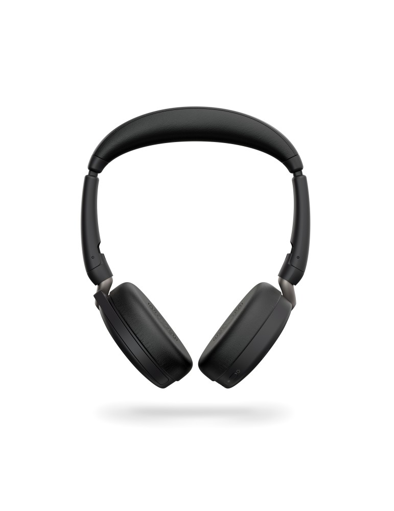 Jabra Evolve2 65 Flex, Ultrakompaktes Stereo Bluetooth Headset Aktive Geräuschunterdrückung (ANC), MS Teams zertifiziert, incl. 