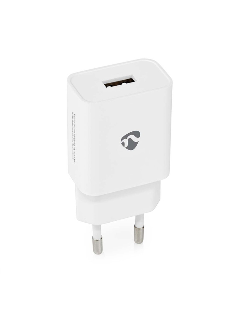 Nedis Netzladegerät 12 W 1x 2.4 A A - Anzahl der Ausgänge: 1x USB-A, Kein Kabel im Lieferumfang enthalten, Single Voltage Output