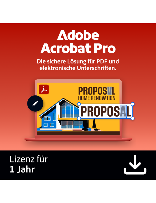 Adobe Acrobat Pro |1 Jahr | PC/Mac