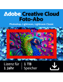 Adobe Creative Cloud Foto-Abo | 1 Jahr | 1TB | PC/Mac