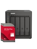 QNAP TS-453E-8G 32TB WD Red Plus NAS-Bundle NAS inkl. 4x 8TB WD Red Plus 3.5 Zoll SATA Festplatte