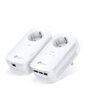 TP-Link AV1300 Gigabit Powerline Set mit Steckdosen 2 x Adapter (1-Port/3 -Port), bsi zu 1.300 MBi/s, HomePlug AV2 Standard